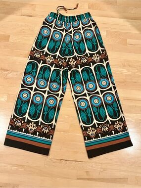 House of Harlow 1960 Wide Leg Floral Print Palazzo Pants - size S